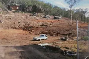 Truck in logging site