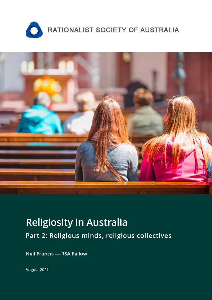 Religiosity in Australia: full report